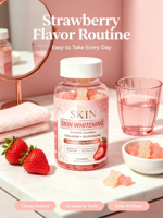 OEM ODM 60 Collageen Gummies met Biotine Multivitamine Laag-suiker Beauty Supplement voor Vrouwen