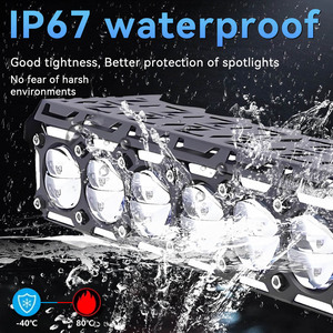 Luz LED de Alta Potencia de 140W para Motocicleta, Camioneta y SUV, 6 SMD, Luz de Trabajo, Foco LED Amarillo y Blanco, Luces Antiniebla - Product Image 5