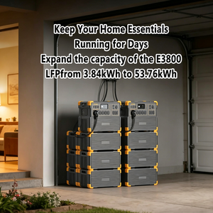 สถานีไฟฟ้าพกพา 3800W LiFePO4 UPS ระบบสำรองไฟบ้าน พลังงานสำรองแบบออฟกริด แบตเตอรี่สำรองแบบพกพา - Product Image 2