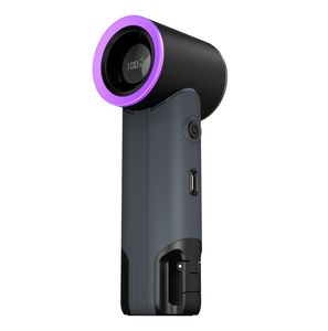 Resta fresco mentre sei in movimento con un mini ventilatore compatto e ricaricabile con schermo digitale e moschettone. - Product Image 1