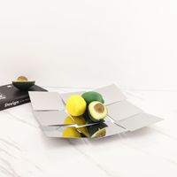 Plateau à fruits métallique européen à 9 compartiments, bol de rangement décoratif, plat de service, ornement pour salon, table à manger, pièce témoin