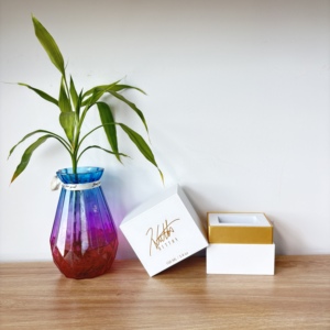 Premium Minimalistische Weiße Kartonbox mit Kunstpapier-Innendekoration und Individueller Bedruckung für Luxusverpackungen - Product Image 1