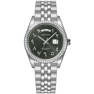 Reloj de Cuarzo AMOVAN para Hombre, Acero Inoxidable, Cristal de Zafiro, Correa de <span class=keywords><strong>20</strong></span> <span class=keywords><strong>mm</strong></span>, Esfera de 39 <span class=keywords><strong>mm</strong></span>, Colores y Logotipo Personalizables, Resistente al Agua 50 m - Product Image 4