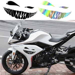 Pegatinas <span class=keywords><strong>personalizadas</strong></span> únicas <span class=keywords><strong>para</strong></span> coche, calcomanías de motocicleta, elegante cara sonriente del diablo, pegatinas de decoración <span class=keywords><strong>para</strong></span> carrocería de coche, vinilo <span class=keywords><strong>para</strong></span> personalización de coches - Product Image 4