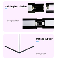 Lámparas de Pie de Esquina Inteligentes LED RGB Modernas para Decoración del Hogar con Clasificación IP65 Iluminación Interior con Soporte y Luz Decorativa