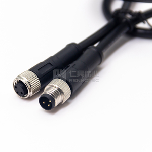 M8 <strong>Sensor</strong> Cable Connector 3 4 5 6 8 Pin Male To Female Straight Waterproof Double End Overmolded <strong>Sensor</strong> Cable - Product Image 6