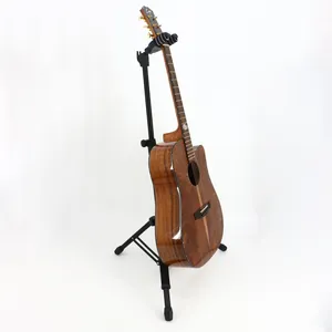 Nuevo trípode de esponja gruesa, soporte para guitarra, elegante estante para guitarra con colgador de bolsa