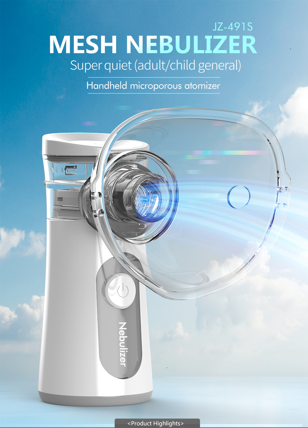 电动超声波雾化器套装手持式医用振动便携式网状雾化器适合儿童 - buy
