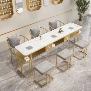 Table de manucure multifonctionnelle moderne de luxe avec plateau en bois et collecteur de poussière pour atelier de technicien en ongles en promotion - Product Image 3