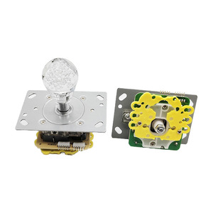 จอยสติ๊กเครื่องเกมอาร์เคด 12V แบบมีไฟ  ควบคุมด้วยเหรียญ  จอยสติ๊กเครื่องคีบตุ๊กตา  จอยสติ๊กไฟ LED - Product Image 1