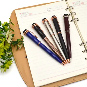 Luxury metal pen engraved ball pen with snake pen clip for dubai