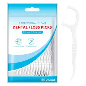 polymer smooth floss high quality 50 in bags sets floss pick