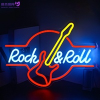 Insegna LED a Forma di Chitarra Alimentata via USB, Decorazione Murale in Stile Rock per Bar, Club, Concerti dal Vivo, Man Cave, Sala Giochi e Arredamento Casa
