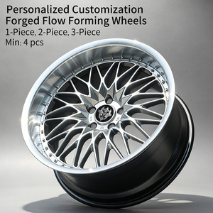 Jantes Flowtone fabriquées en Chine, 18 19 5x100/112/114.3/120, noir brillant, jantes de voiture avec rivets pour <span class=keywords><strong>BMW</strong></span> Audi Toyota Nissan - Product Image 2