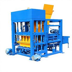 Máquina automática hidráulica para fabricar ladrillos huecos sin horneado, controlada por PLC, modelo QTF4-25, estándar de exportación, con soporte para personalización. - Product Image 1