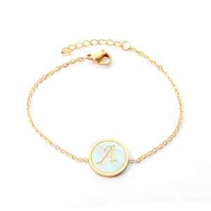 Bracciale Rigido in Acciaio Inox 316 Placcato <span class=keywords><strong>Oro</strong></span> 18 Carati, Gioielli da Donna, Bracciale a Catena - Product Image 1