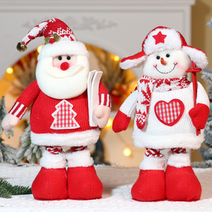 Muñecos de Peluche Navideños de Papá Noel y Muñecos de Nieve al por Mayor para Decoración del Hogar y Fiestas - Product Image 6