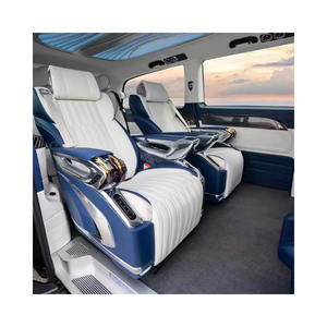 مقاعد جلدية فاخرة معدلة للداخلية بتصميم VIP للطيران مع زاوية قابلة للتعديل لسيارات ألفارد وهايس وV260 وW477 وسبرينتر - Product Image 6