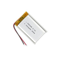 Baterai Lithium Ion Polymer 703048 3.7V 1000mAh LP703048 Baterai Lipo Isi Ulang Dengan Kabel