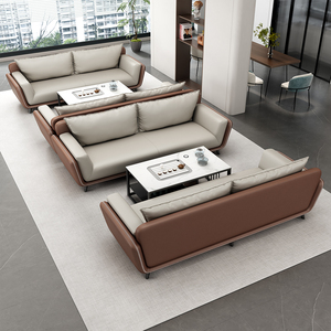 Juego de Sofás de Cuero Modernos y Lujosos para Oficina Comercial, Hogar, Sala de Estar, Uso en Hoteles y Exteriores, con Características Ajustables - Product Image 6