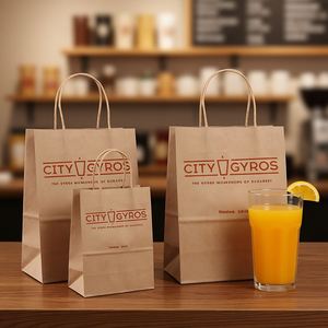 Sacs en papier kraft écologiques en gros avec impression offset pour marques de luxe et vente au détail - Conception personnalisée, biodégradables et durables - Product Image 5