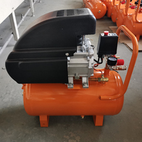 Compresseur d'air à piston portable 2HP 24L, manomètre à double pression à entraînement direct avec vannes de régulation, vente d'usine
