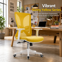 Chaise de bureau ergonomique à dossier haut en maille avec appui-tête, accoudoirs 3D, soutien lombaire, chaises de travail pivotantes pour bureau