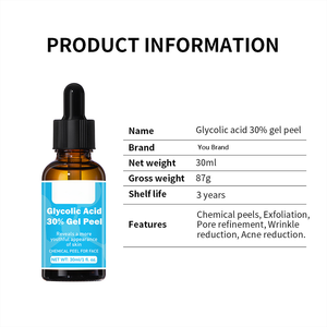 Gel <span class=keywords><strong>Exfoliante</strong></span> con Ácido Glicólico al 30%, Peeling Químico Facial, Sérum <span class=keywords><strong>Exfoliante</strong></span>, Minimiza los Poros, Reduce las Arrugas, Acné, Aclara la Piel - Product Image 4