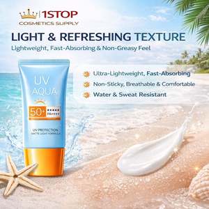 <span class=keywords><strong>Crema</strong></span> <span class=keywords><strong>Solare</strong></span> Leggera per <span class=keywords><strong>Viso</strong></span> e Corpo SPF <span class=keywords><strong>50</strong></span>, Adatta a Tutti i Tipi e Tonalità di Pelle, Fornitura Cosmetica Completa - Product Image 2