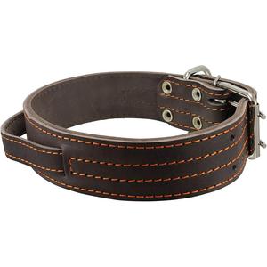 Collar para perro de cuero de dos capas con asa en D, correa para mascotas <span class=keywords><strong>Premium</strong></span> - Product Image 5