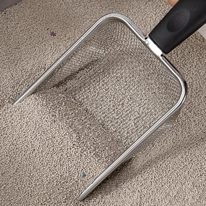 Venta al por mayor de fábrica, pala para arena para gatos, pala duradera de <span class=keywords><strong>Metal</strong></span> de acero inoxidable para arena para gatos - Product Image 4
