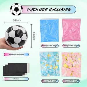 Nouveau Confettis de football en papier pour révélation du sexe Garçon Fille, Confettis à pois pour révélation du sexe, Accessoires d'ambiance - Product Image 4
