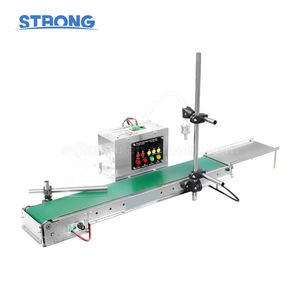 Electric Mini Conveyor Filling Machine Small Bottle Liquid Dispenser for Juice Perfume Milk Nutrient Solution Glass Cleaner - Product Image 1