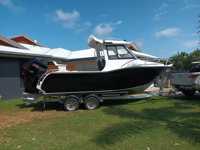 Bateau de pêche et de loisirs en aluminium, yacht électrique familial avec cabine de repos, bateau de pêche professionnel, bateau de croisière soudé de 6,25 m à vendre