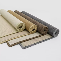 Magnifiques tapis en sisal naturel bio, faciles à nettoyer, multi-usages, tissés, imprimés, teints en fil, motif tibétain, résistants aux rayures