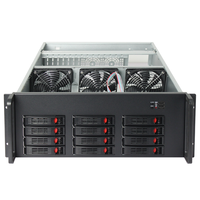 Châssis de serveur industriel MACASE R465F-12 4U avec 12 baies de disques hot-swap et 2 ventilateurs de 12 cm pour cartes mères EATX/ATX – En stock