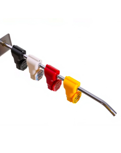 Yeni 6mm siyah ABS plastik güvenlik ekran kanca anti-hırsızlık perakende mağaza <span class=keywords><strong>Pegboard</strong></span> veya sergi duvarı için süpürme durdurma kilidi - Product Image 4