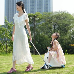 Nouvelle <span class=keywords><strong>valise</strong></span> pour enfants en forme d'éléphant de dessin animé, 4 roues pivotantes, en PP léger, chariot en aluminium, <span class=keywords><strong>valise</strong></span> de voyage en plein air - Product Image 5