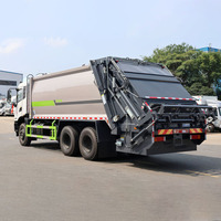 Camion compacteur hydraulique de collecte des déchets Dongfeng 6x4 25 tonnes, moteur diesel Euro 6, transmission manuelle, pour déchets commerciaux