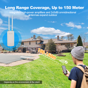 Mosslink AC1200室外无线扩展器远程双频5千兆赫 + <span class=keywords><strong>2</strong></span>.4千兆赫IP65防风雨信号增强器，适用于庭院农场房车 - Product Image 3