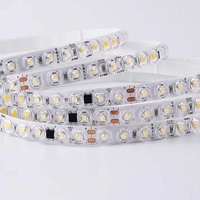 Bande lumineuse LED à lentille optique AC220V IP20 SMD3030 100D/M, lumière douce, 18W/m, largeur 8mm, 14W/m, 50m/rouleau, réflexion diffuse, haute luminosité