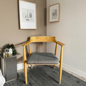 เวียดนามเก้าอี้รับประทานอาหารแบบโค้งหลังแบบทันสมัยทำจากไม้โอ๊คไม้มะฮอกกานีเป็นมิตรกับสิ่งแวดล้อมทนทานพกพาได้สะดวกสบายสำหรับโรงแรม - Product Image 4