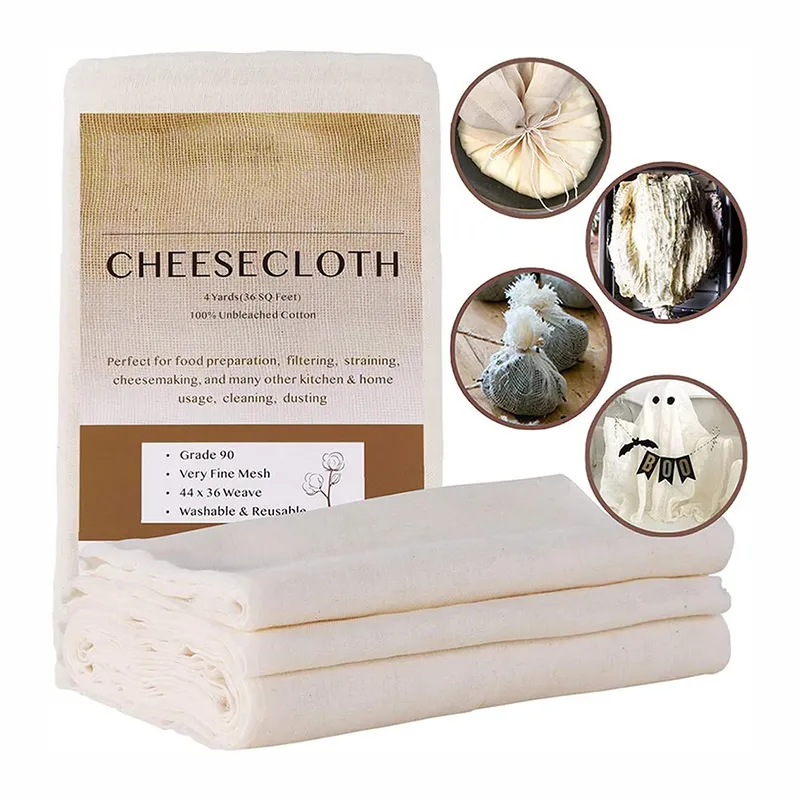 Kitchen Supplies Multipurpose Unbleached DIY Cheesecloth Milk Bag Pastry Cloth Cheese Cloth Bag