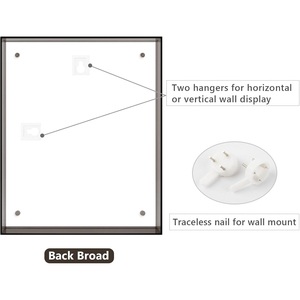 Marco de Fotos Rectangular Moderno de Acrílico Transparente de Doble Cara con Marco de Hierro, Impresión UV, Tamaño Personalizado, para Habitación, en Oferta - Product Image 3