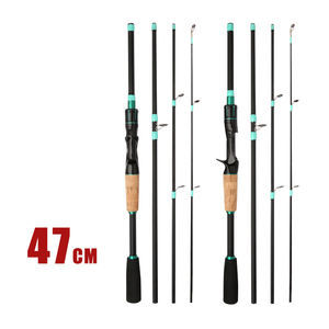 1.65m 1.8m 2.1m commercio all'ingrosso spiaggia pesca in quattro parti in fibra di vetro luce mare canne da pesca portatile esca canna da pesca per andare pesca - Product Image 2