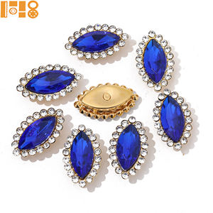 Nouveauté : Bordure en strass en cristal <span class=keywords><strong>marquise</strong></span> acrylique 5*10, strass cousus à la main, strass en vrac, accessoires de vêtements DIY, vente en gros - Product Image 5