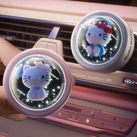 NOUVEAU Désodorisant de voiture avec lumière rythmique, design magnétique, hélice rotative, diffuseur de parfum pour l'intérieur