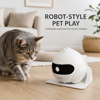 Robot intelligent pour animaux de compagnie avec caméra HD, jouet laser, compagnon interactif pour chats et chiens, surveillance à domicile