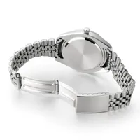 Montre-bracelet classique unisexe à quartz avec bracelet en acier inoxydable, cadran en verre, 20 mm, date automatique, calendrier, résistance à l'eau 3ATM