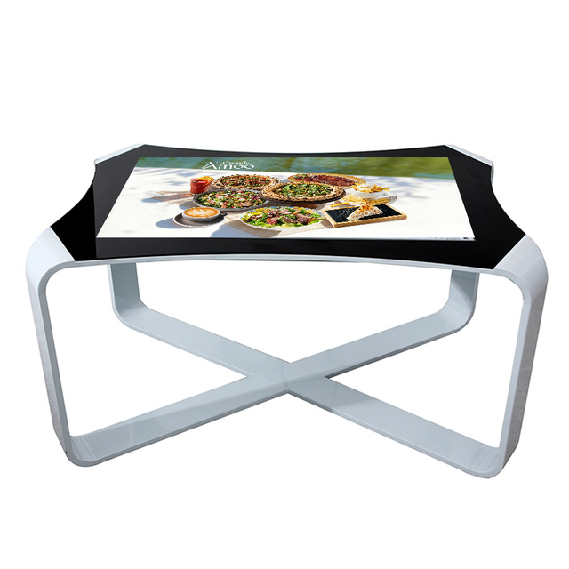 4K Interactive Whiteboard Touch Screen Table Indoor Advertising Kiosks with HD Video Playback